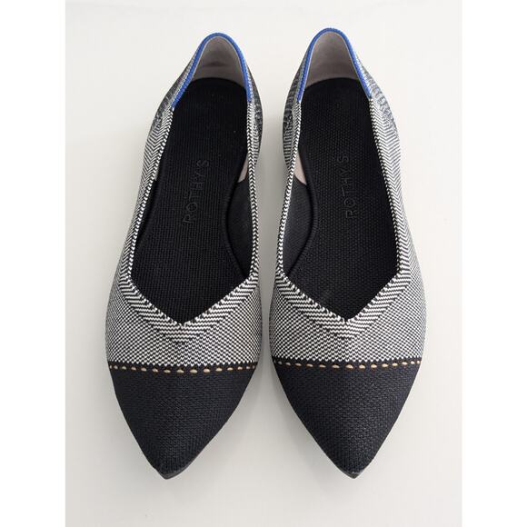 Rothy's Grey Mist Captoe The Point Shoes Women's Size 7.5 Washable Flats - Picture 4 of 10